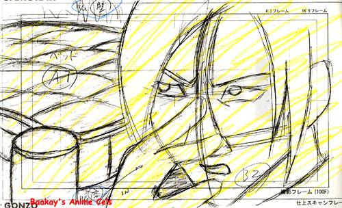 Interesting rough sketch of Tsujidou reacting to an odor.