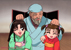 Doctor Gensai and his two granddaughters.