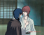 Kaoru asks Kenshin to stay with her permanently.