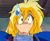 Gourry looks a bit stunned... and a bit nervous, judging by the huge sweatdrop.